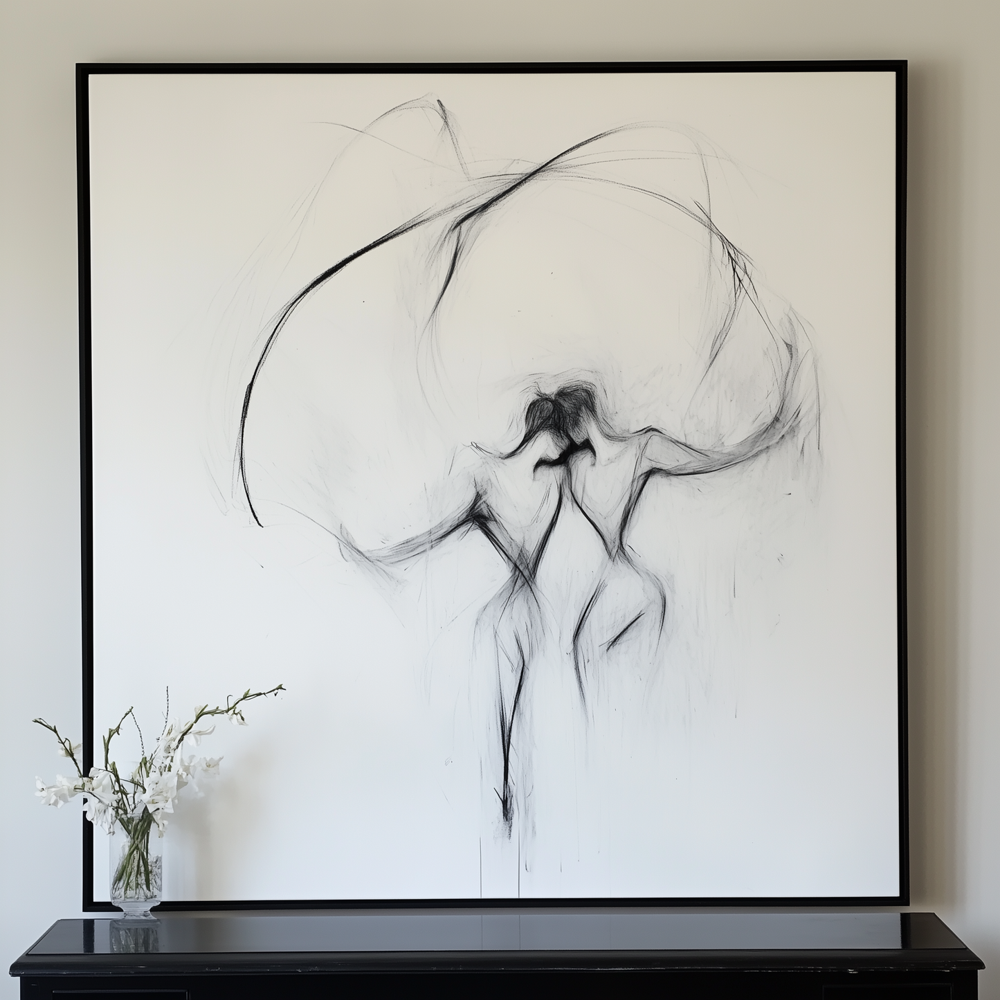 Abstract wall art, high-quality giclee print with vibrant colors and fine details, perfect for modern home decor