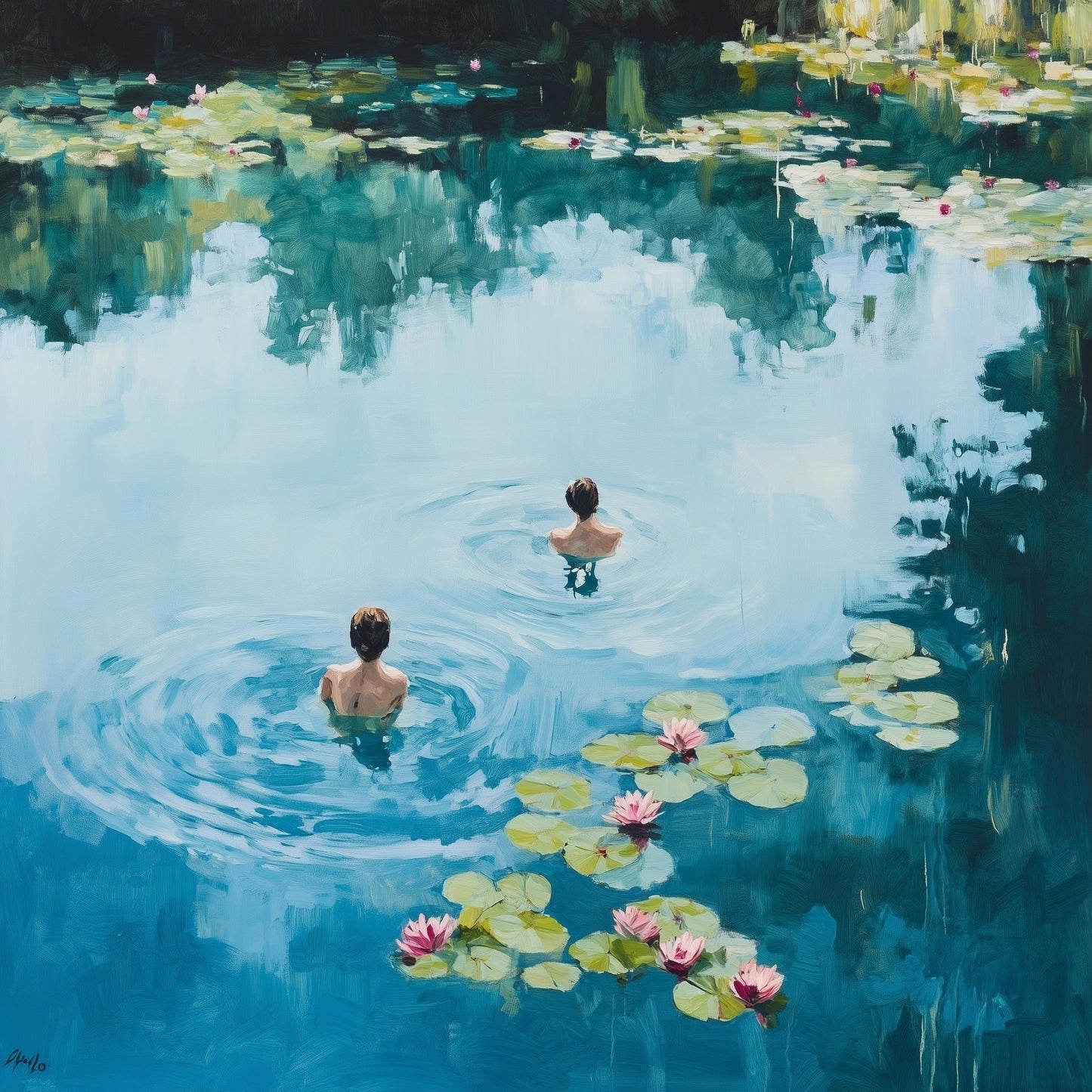 Abstract wall art, high-quality giclee print with vibrant colors and fine details, perfect for modern home decor