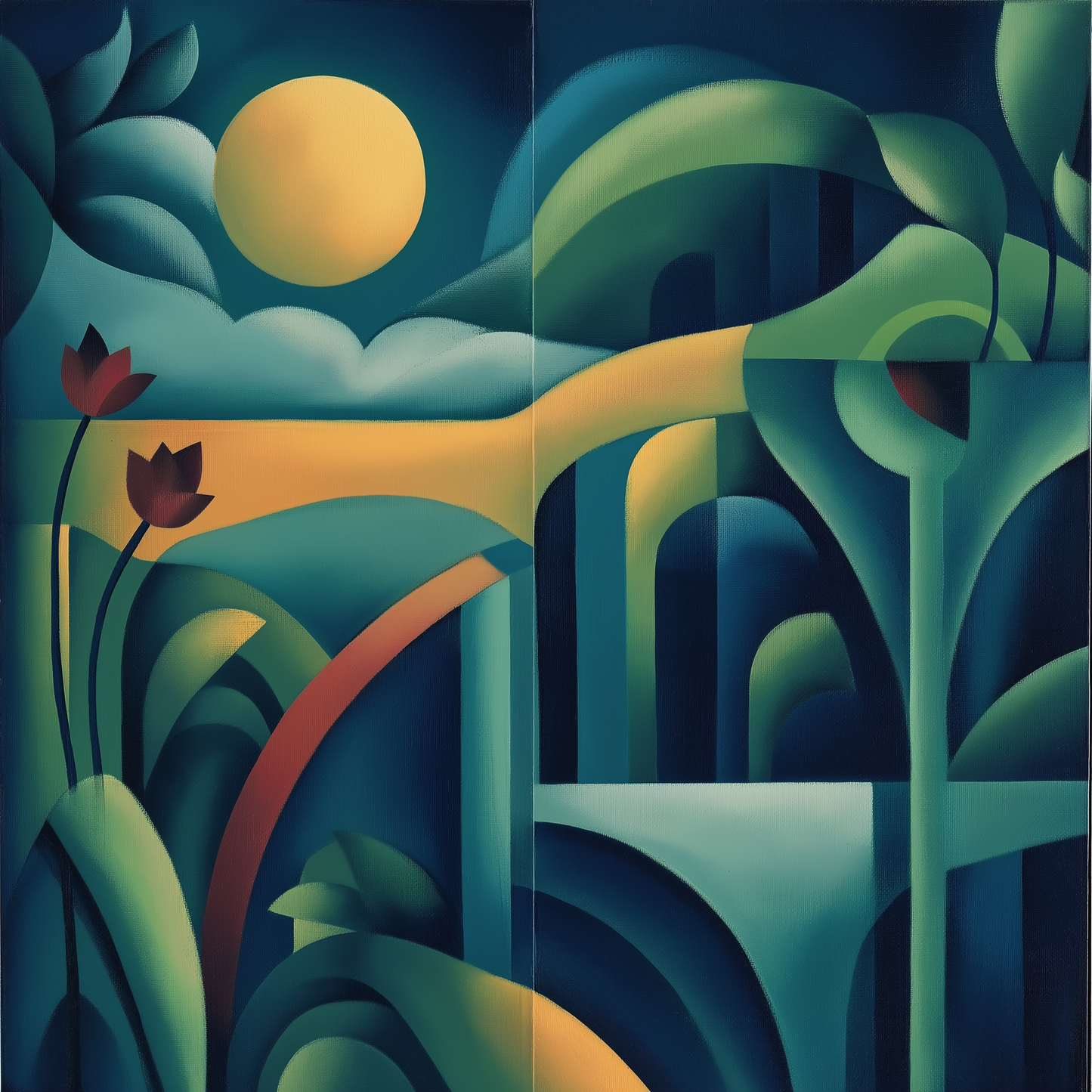 wall art abstract high quality giclee print