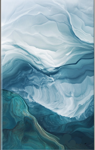 Hues of the Deep: Framed Wall Art Prints, Decorative Abstract Wall Art for Home Decor Nature Landscape Room Decor Living Room Bedroom Bathroom