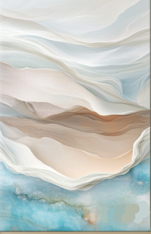 The Five Oceans !!cFramed Wall Art Prints, Decorative Abstract Wall Art for Home Decor Nature Landscape Room Decor Living Room Bedroom Bathroom