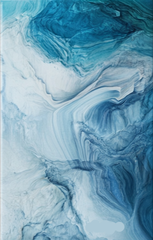 The Five Oceans II Framed Wall Art Prints, Decorative Abstract Wall Art for Home Decor Nature Landscape Room Decor Living Room Bedroom Bathroom.