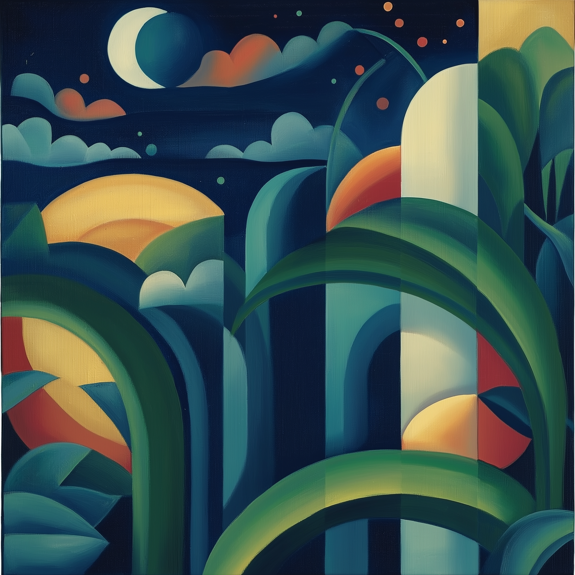 wall art abstract high quality giclee print nature Moon 