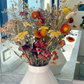 Eternal Embrace Natural Dried Flower Bouquet 40 Stems, orange with red roses, natural lavender, bunny tails grass, and more. Mix Bouquet, Decorative Boho Flowers for Vase DIY Crafts, Real Flower Arrangements for Home Party Office Wedding Decorations