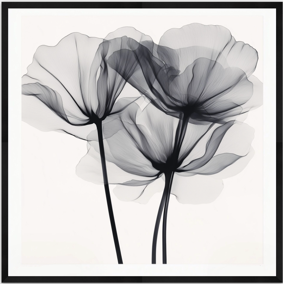 Ethereal Bloom Framed Wall Art Prints, Decorative Abstract Wall Art for Home Decor Nature Landscape Room Decor Living Room Bedroom Bathroom