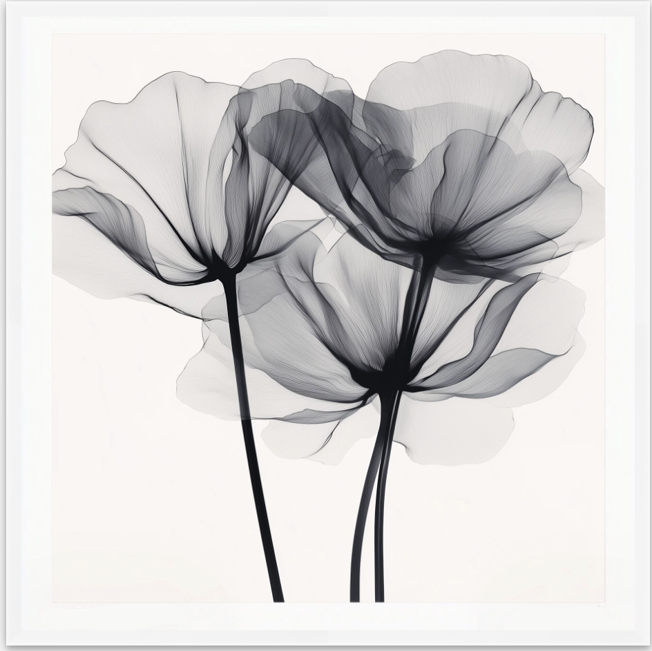 Ethereal Bloom Framed Wall Art Prints, Decorative Abstract Wall Art for Home Decor Nature Landscape Room Decor Living Room Bedroom Bathroom