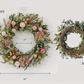 Blush Blooms Decorative Spring Wreaths for Front Door 16 In. Dried Flower Summer Wreath Hydrangea Eucalyptus Leaves Floral Wreath for Home Wall Wedding
