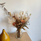 Natural Dried Flower Bouquet 40 Stems, Pampas Grass Decor Mix Bouquet, Decorative Boho Flowers for Vase DIY Crafts Real Flower Arrangements