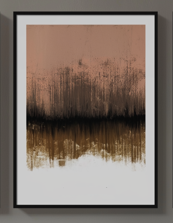 Ethereal Trunk III Framed Wall Art Prints, Decorative Abstract Wall Art for Home Decor Nature Landscape Room Decor Living Room Bedroom Bathroom 2