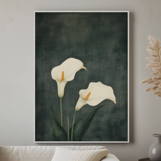 Calas Framed Wall Art Prints, Decorative  Wall Art for Home Decor Nature Landscape Room Decor