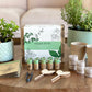 Fleur Du Bien Indoor Herb Garden Kit with 6 Herb Seeds, Plant Markers, Biodegradable Pots, and Soil Discs