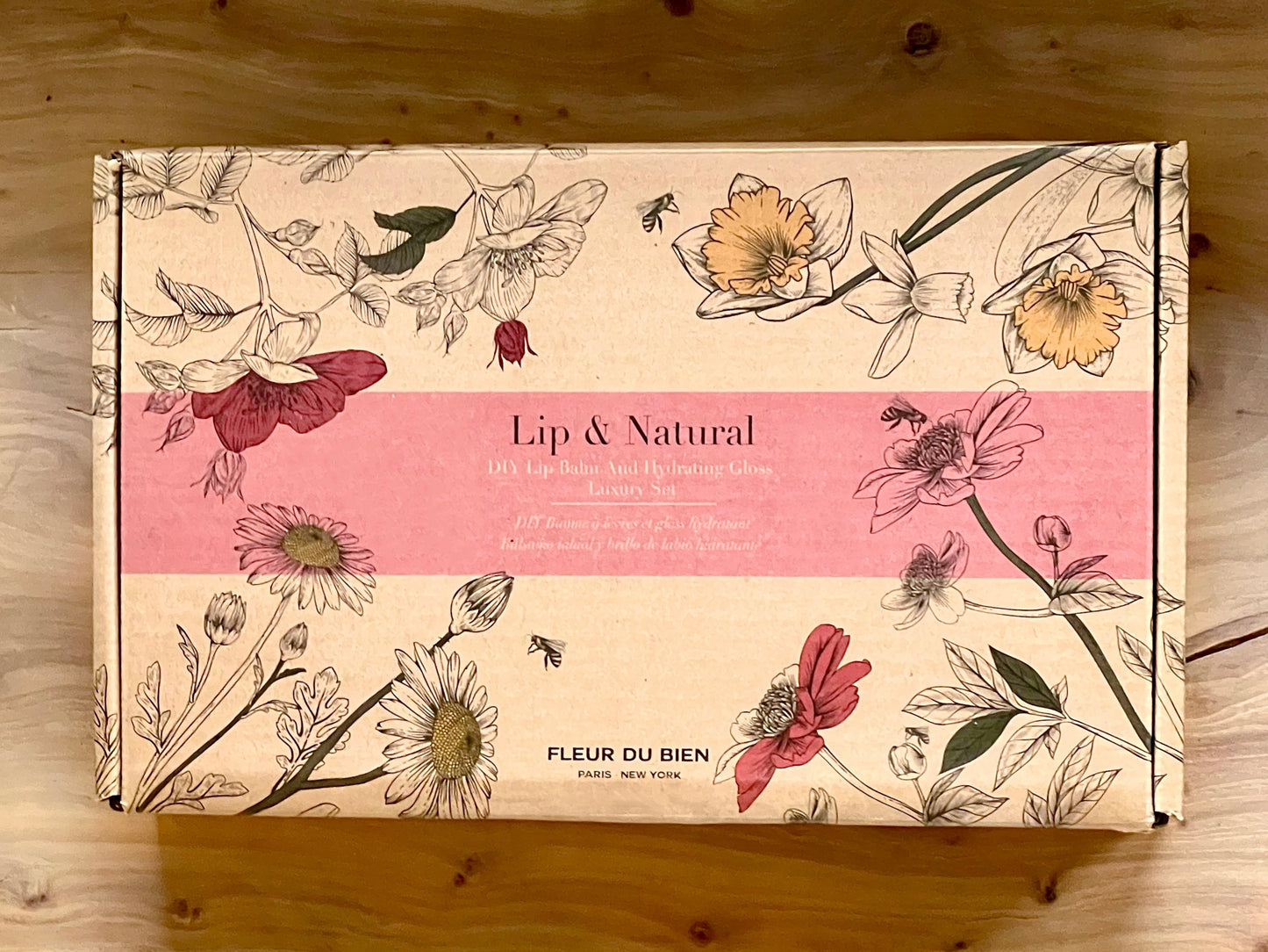 Fleur Du Bien Lip Gloss and Lip Balm DIY Kits for Adults 31 Pieces Vegan Lip Balm and Lip Gloss Making Kit Hydrating Lip Balm Starter Kit