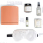 FleurDuBien Lux Lavender Growing Kit & Spa Gift Basket - Self-Care Set with Lavender Silk Eye Mask, Mist, Roll-On, Bath Salts, Soy Wax Candle with Perfumist-Crafted Scent, and Terracotta Pot