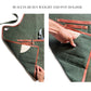 Close-up of Fleur Du Bien apron showing padded inside pocket designed to lift heavy or hot items safely, protecting hands from burns or strain during gardening, BBQ, and DIY projects