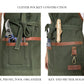 Close-up of Fleur Du Bien apron pockets for tools, utensils, or herbs