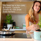 Cooking with fresh herbs grown from Fleur Du Bien Indoor Herb Garden Starter Kit