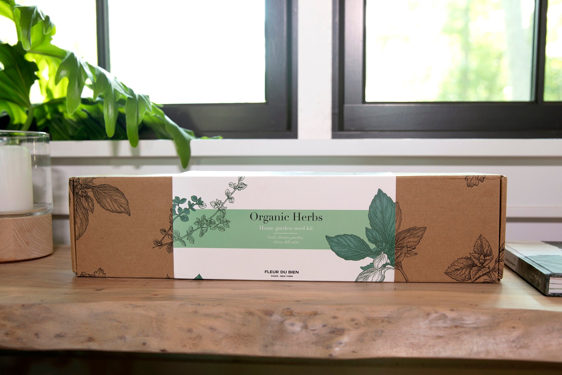 Fleur Du Bien Indoor Herb Garden Kit – elegantly designed packaging by renowned French designer and founder of Fleur Du Bien