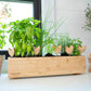 FLEUR DU BIEN Organic Indoor Herb Garden Kit With Planter, 6 Herb Seed Packs, Window Gardening Set Plant Marker, Biodegradable Growing Pots, Soil Disc